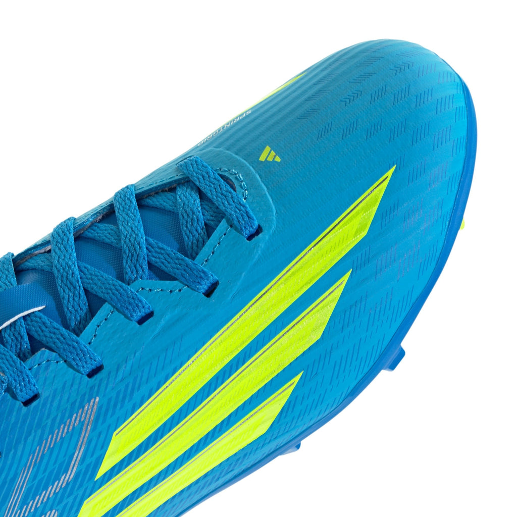 2026 New Arrival adidas F50 League FG/MG Firm Ground/Multi Ground Youth Soccer Cleats - Blue/Yellow/Aqua wholesalehk.shop