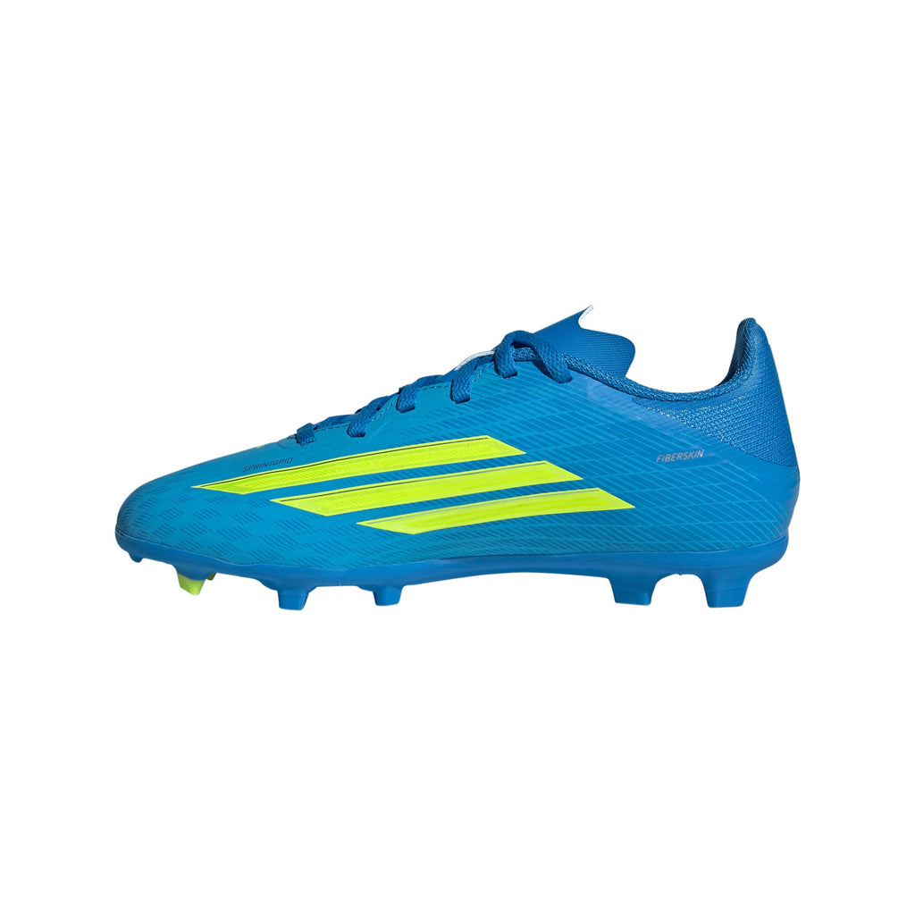 2026 New Arrival adidas F50 League FG/MG Firm Ground/Multi Ground Youth Soccer Cleats - Blue/Yellow/Aqua wholesalehk.shop