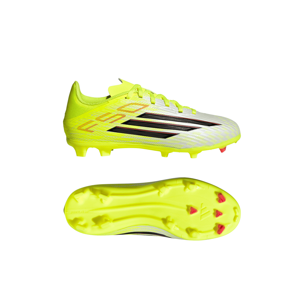2026 New Arrival adidas F50 League FG/MG Firm Ground/Multi Ground Youth Soccer Cleats - Yellow/Black/Red wholesalehk.shop