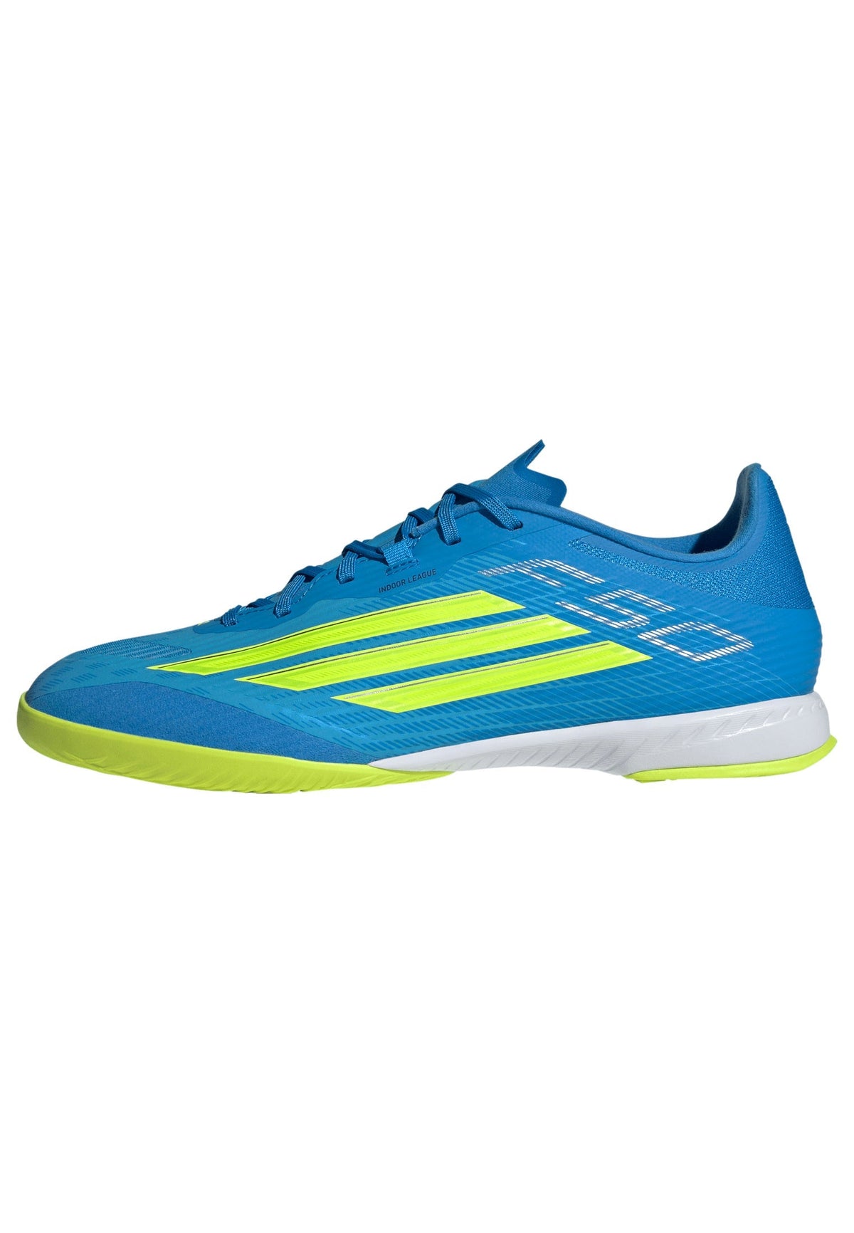 2026 New Arrival adidas F50 League IN Indoor Men's Soccer Shoes - Blue/Yellow/Aqua wholesalehk.shop