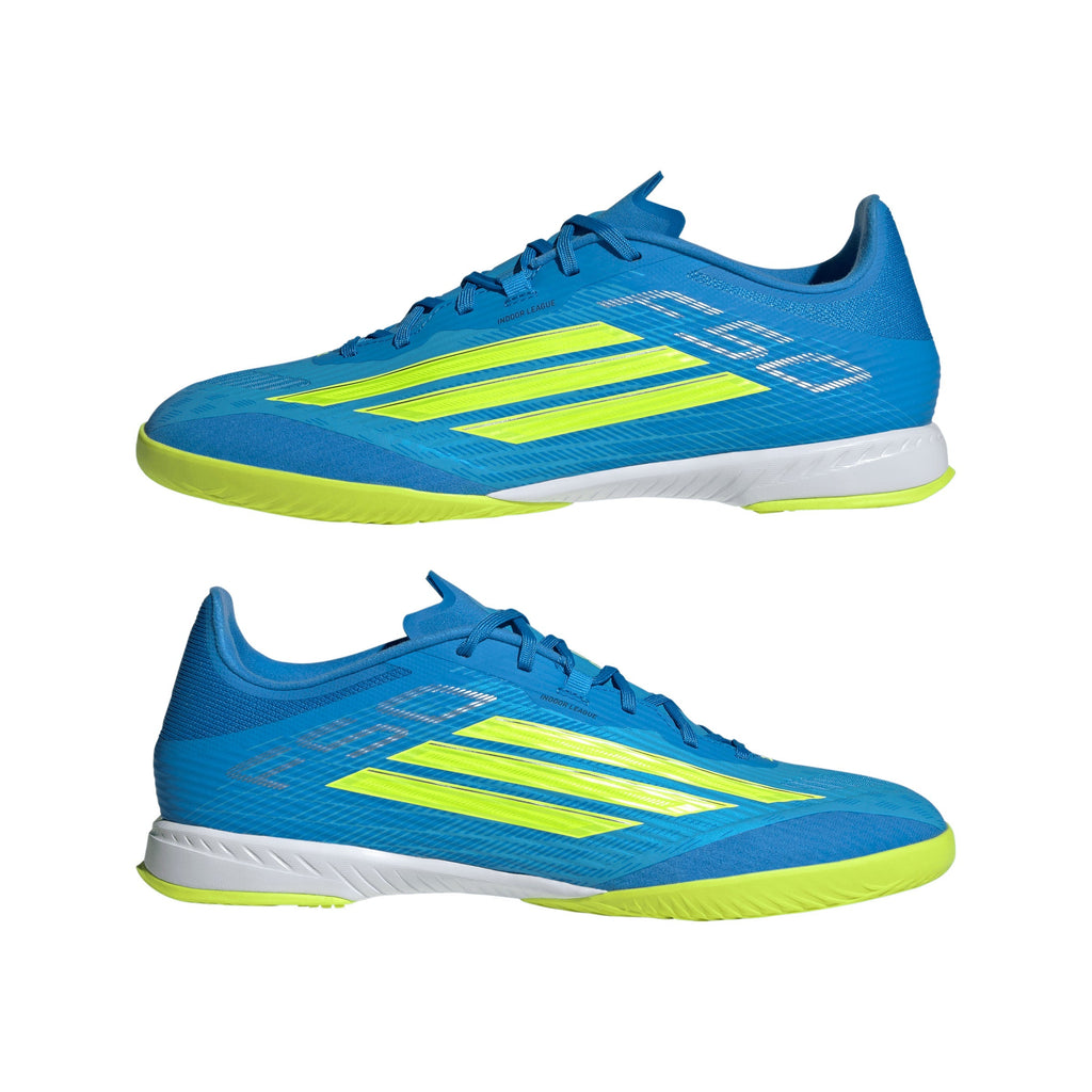2026 New Arrival adidas F50 League IN Indoor Men's Soccer Shoes - Blue/Yellow/Aqua wholesalehk.shop