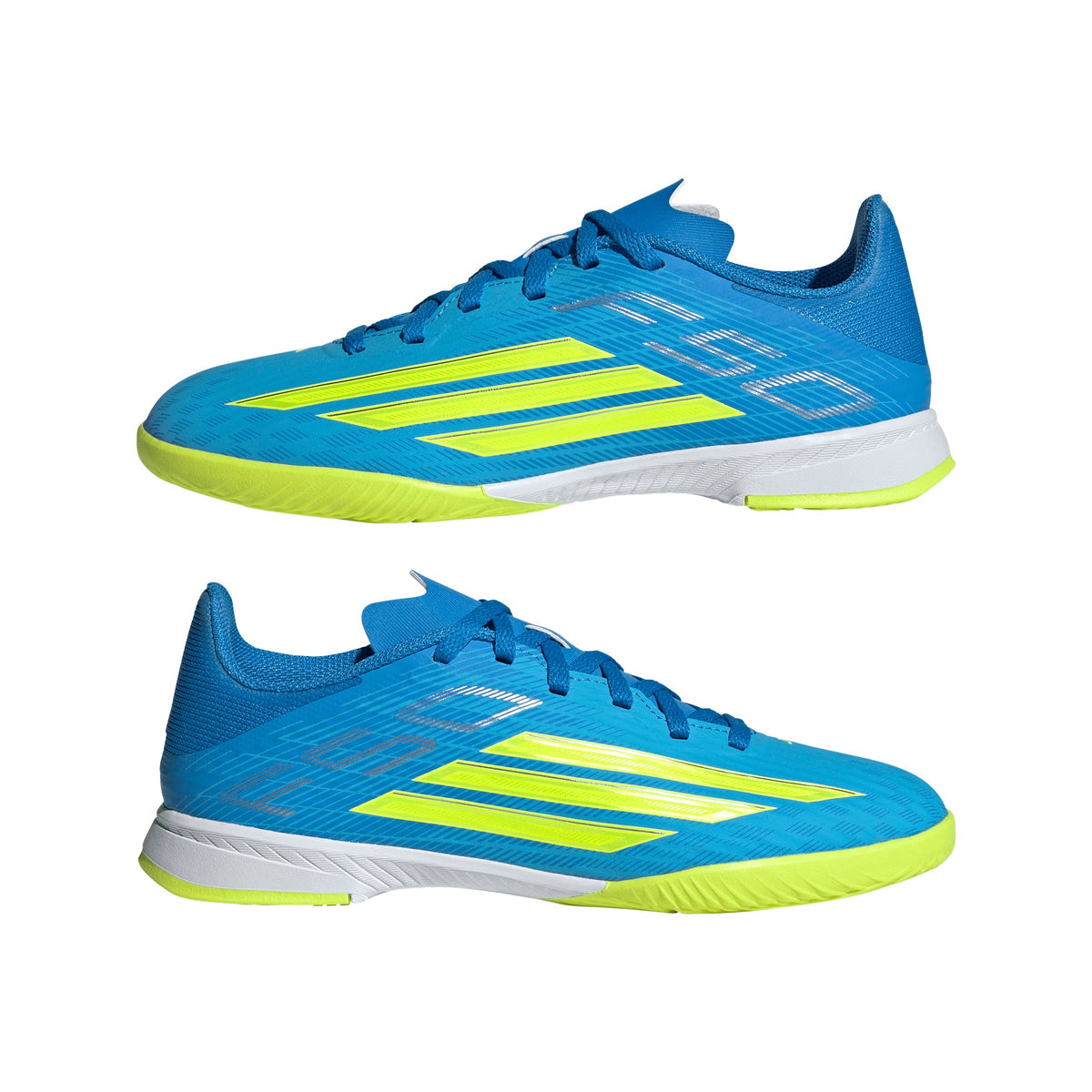2026 New Arrival adidas F50 League IN Indoor Youth Soccer Shoes - Blue/Yellow/Aqua wholesalehk.shop