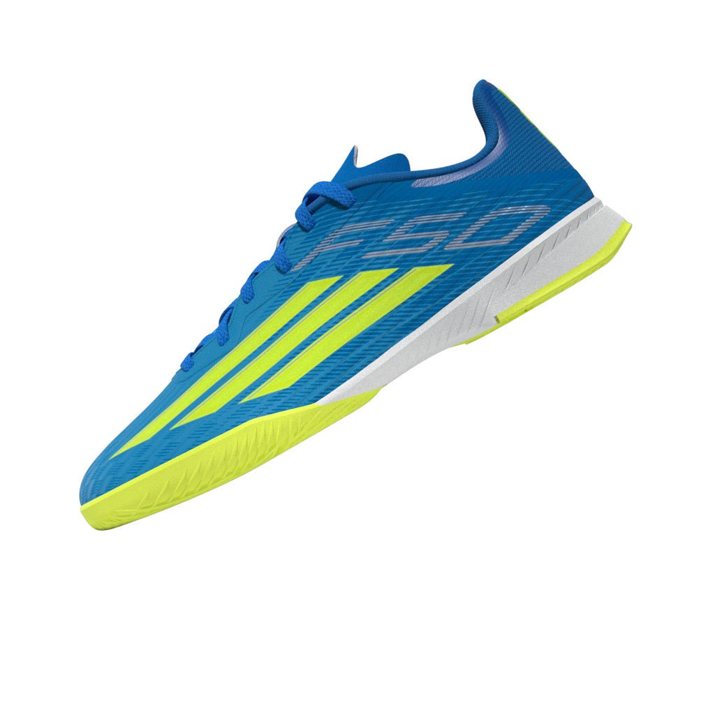 2026 New Arrival adidas F50 League IN Indoor Youth Soccer Shoes - Blue/Yellow/Aqua wholesalehk.shop