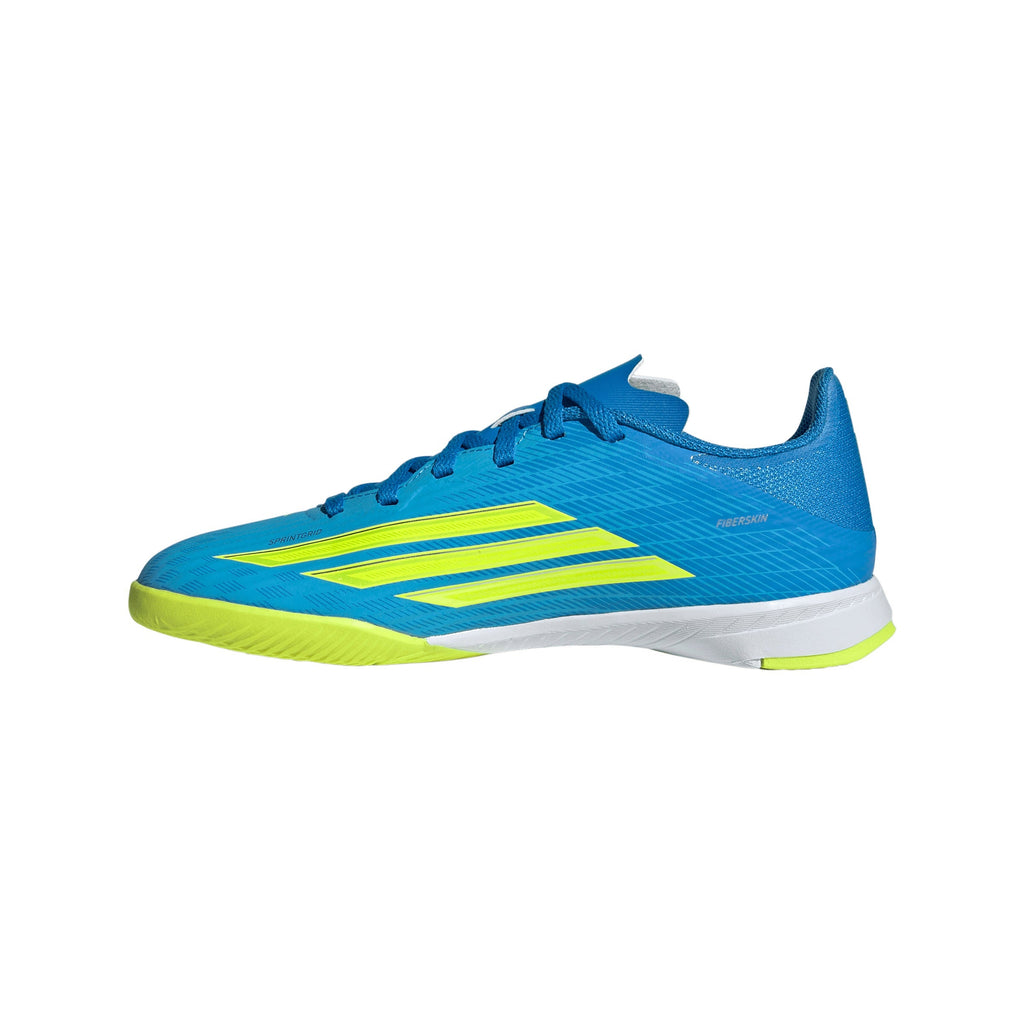2026 New Arrival adidas F50 League IN Indoor Youth Soccer Shoes - Blue/Yellow/Aqua wholesalehk.shop