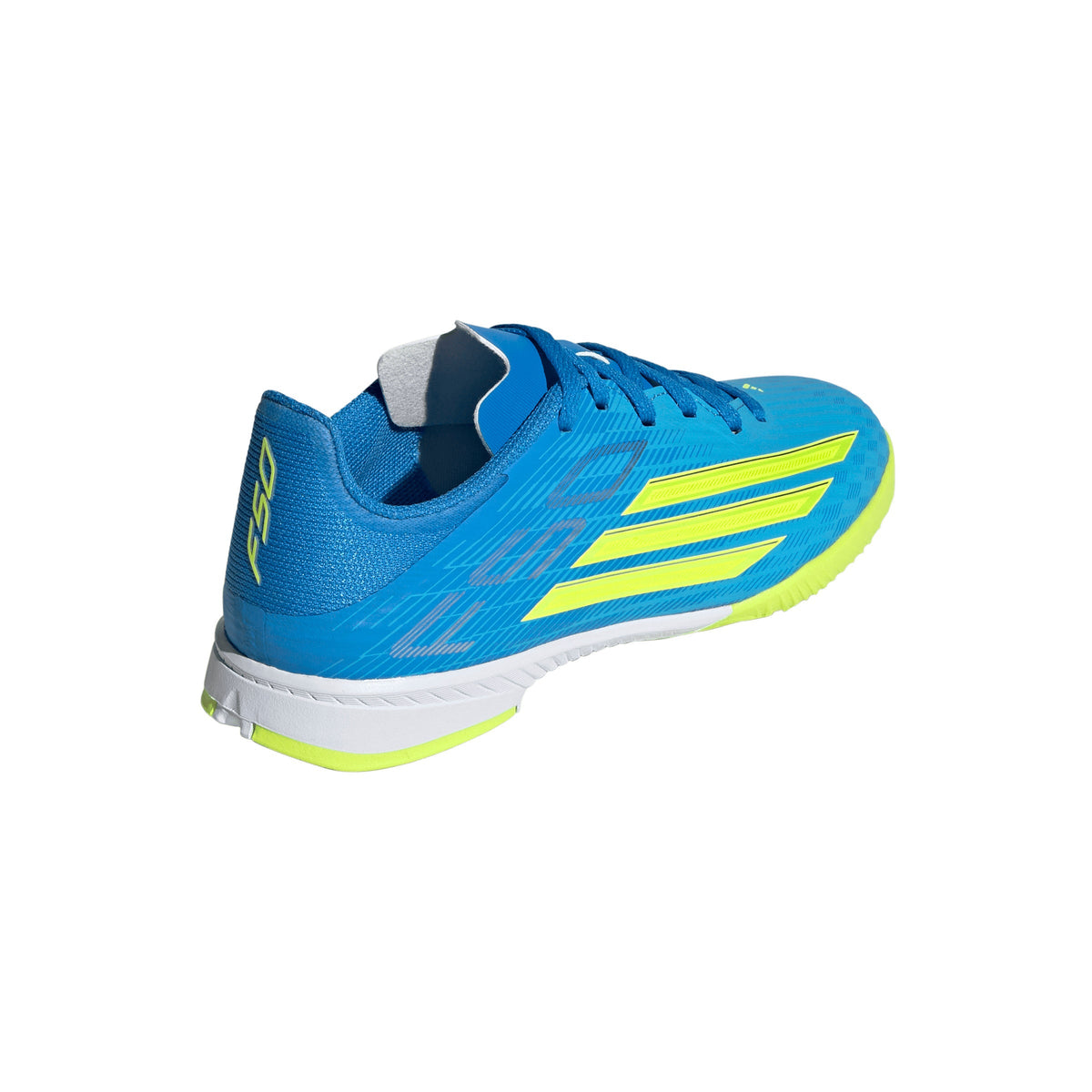 2026 New Arrival adidas F50 League IN Indoor Youth Soccer Shoes - Blue/Yellow/Aqua wholesalehk.shop