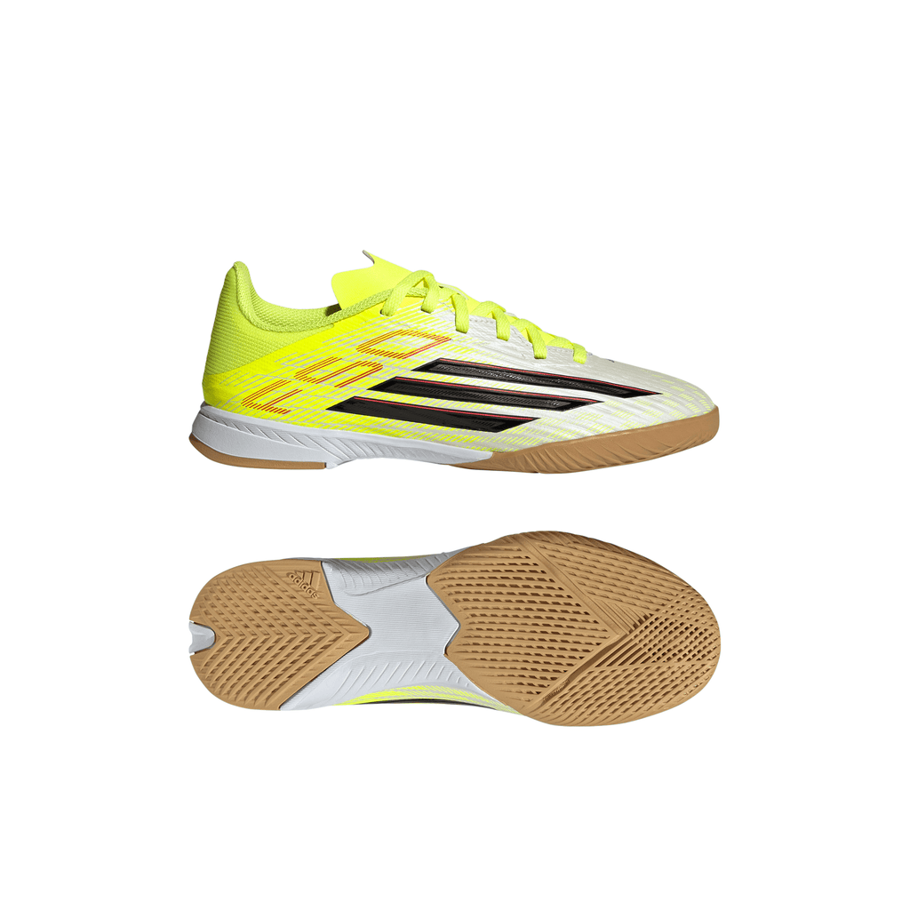 2026 New Arrival adidas F50 League IN Indoor Youth Soccer Shoes - Yellow/Black/Red wholesalehk.shop