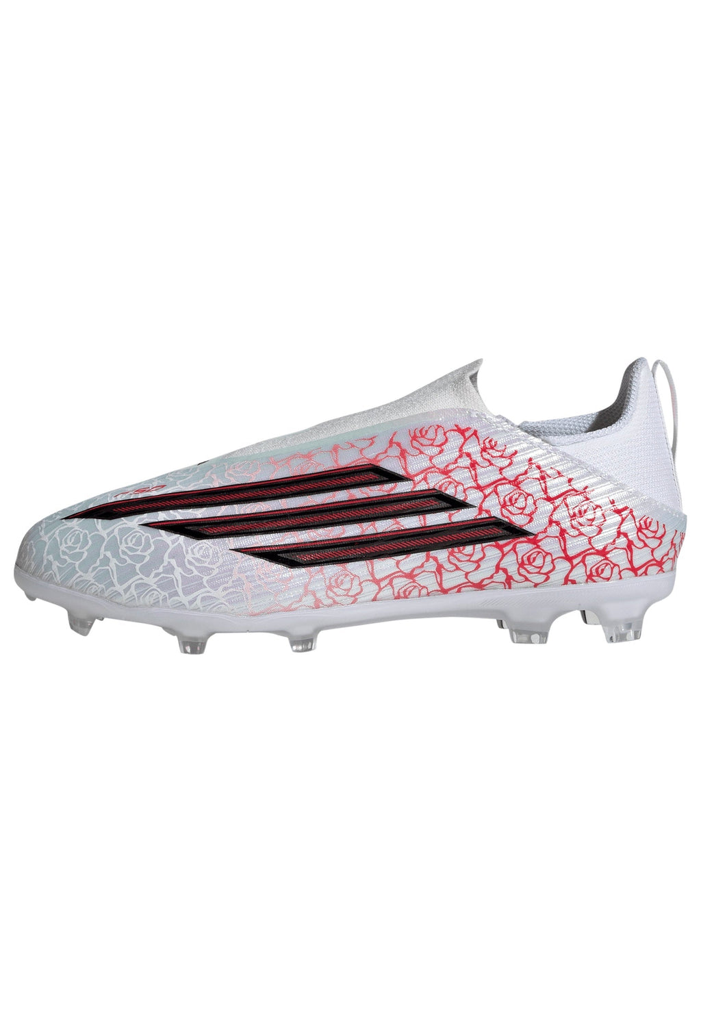 2026 New Arrival adidas F50 League Laceless FG Firm Ground Youth Soccer Cleats - White/Black/Red wholesalehk.shop