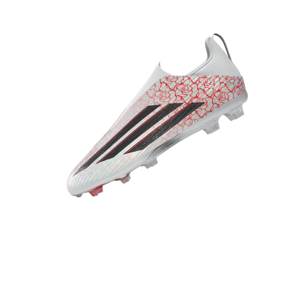 2026 New Arrival adidas F50 League Laceless FG Firm Ground Youth Soccer Cleats - White/Black/Red wholesalehk.shop