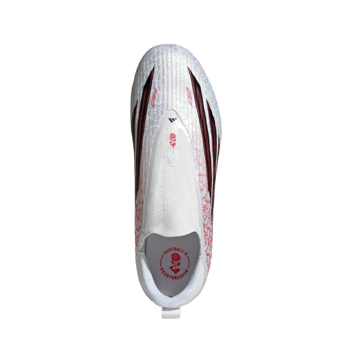 2026 New Arrival adidas F50 League Laceless FG Firm Ground Youth Soccer Cleats - White/Black/Red wholesalehk.shop