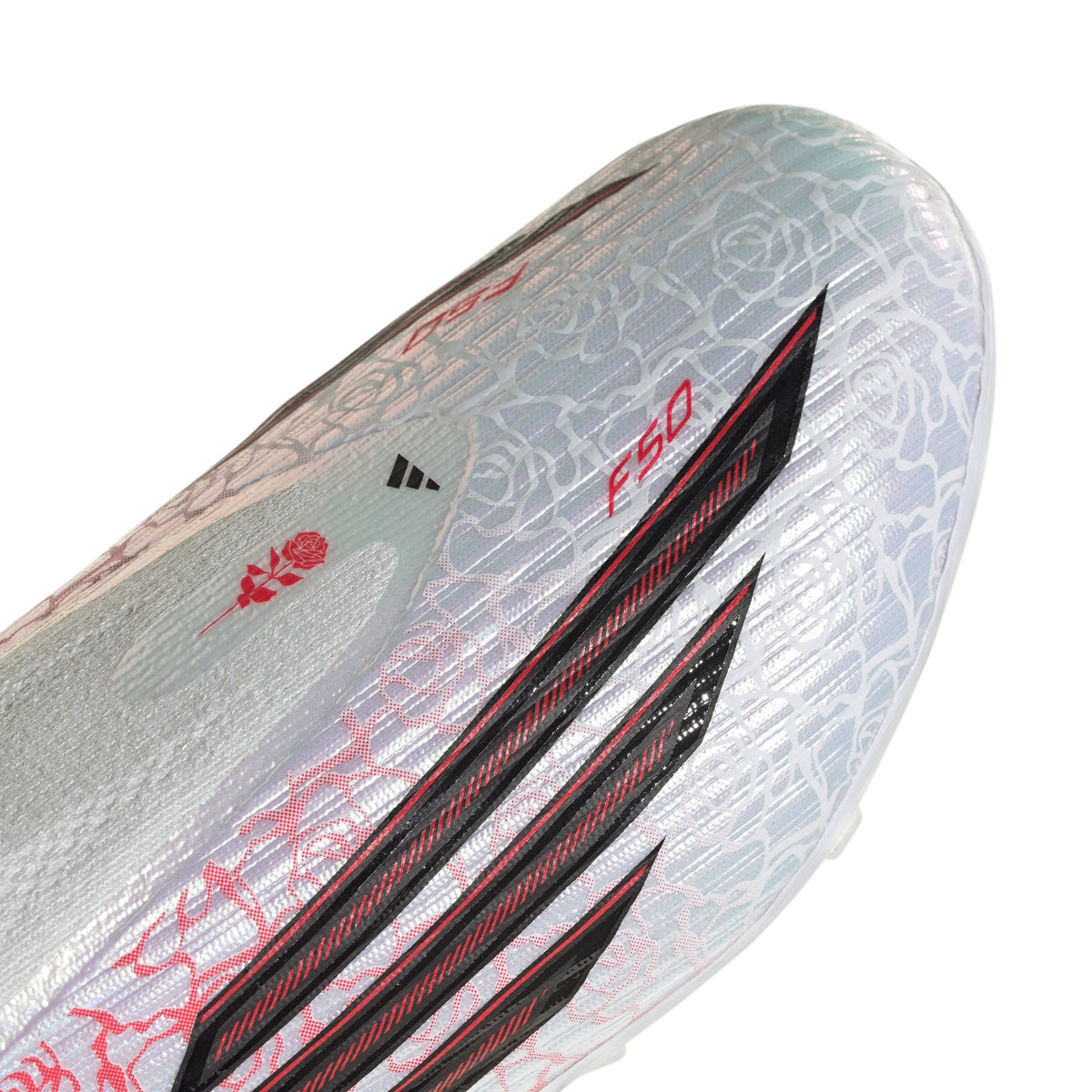 2026 New Arrival adidas F50 League Laceless FG Firm Ground Youth Soccer Cleats - White/Black/Red wholesalehk.shop