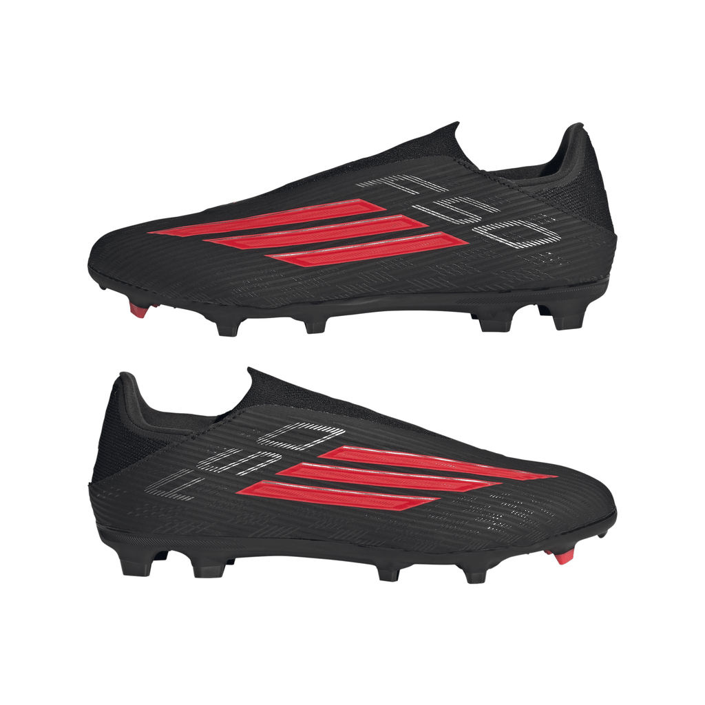 2026 New Arrival adidas F50 League Laceless FG/MG Firm Ground / Multi Ground Men´s Soccer Cleats - Black/Red wholesalehk.shop