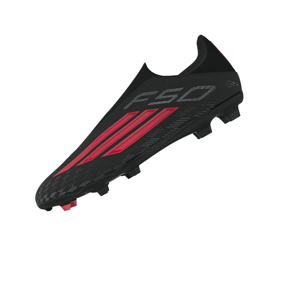 2026 New Arrival adidas F50 League Laceless FG/MG Firm Ground / Multi Ground Men´s Soccer Cleats - Black/Red wholesalehk.shop