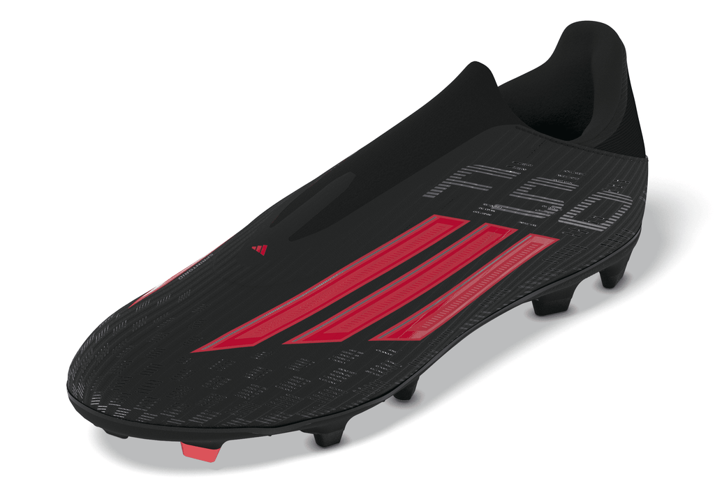 2026 New Arrival adidas F50 League Laceless FG/MG Firm Ground / Multi Ground Men´s Soccer Cleats - Black/Red wholesalehk.shop