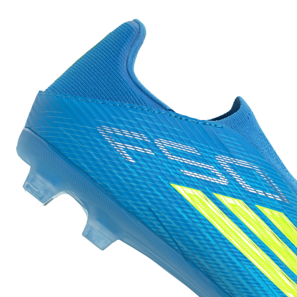 2026 New Arrival adidas F50 League Laceless FG/MG Firm Ground/Multi Ground Men's Soccer Cleats - Blue/Yellow/Aqua wholesalehk.shop