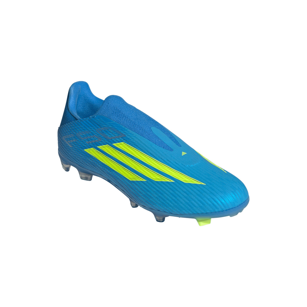 2026 New Arrival adidas F50 League Laceless FG/MG Firm Ground/Multi Ground Men's Soccer Cleats - Blue/Yellow/Aqua wholesalehk.shop