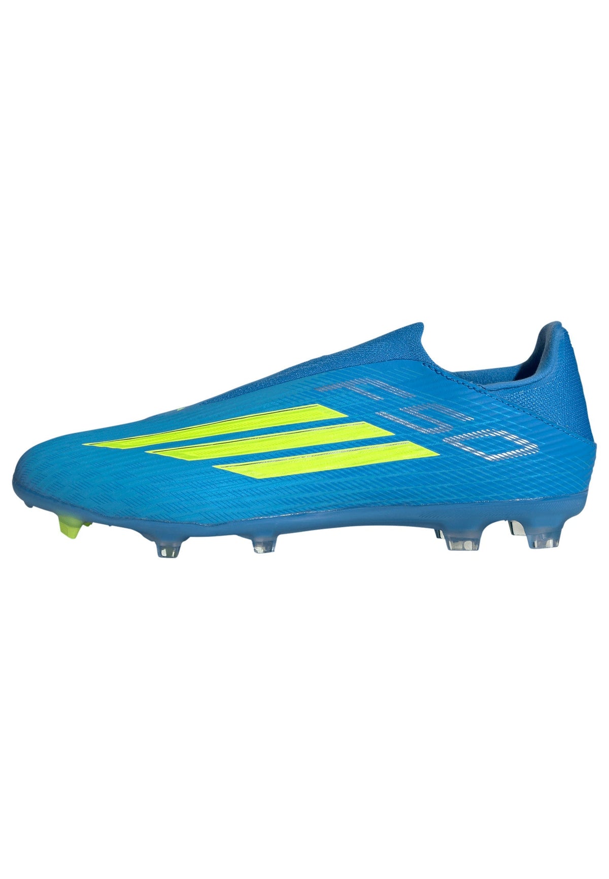 2026 New Arrival adidas F50 League Laceless FG/MG Firm Ground/Multi Ground Men's Soccer Cleats - Blue/Yellow/Aqua wholesalehk.shop