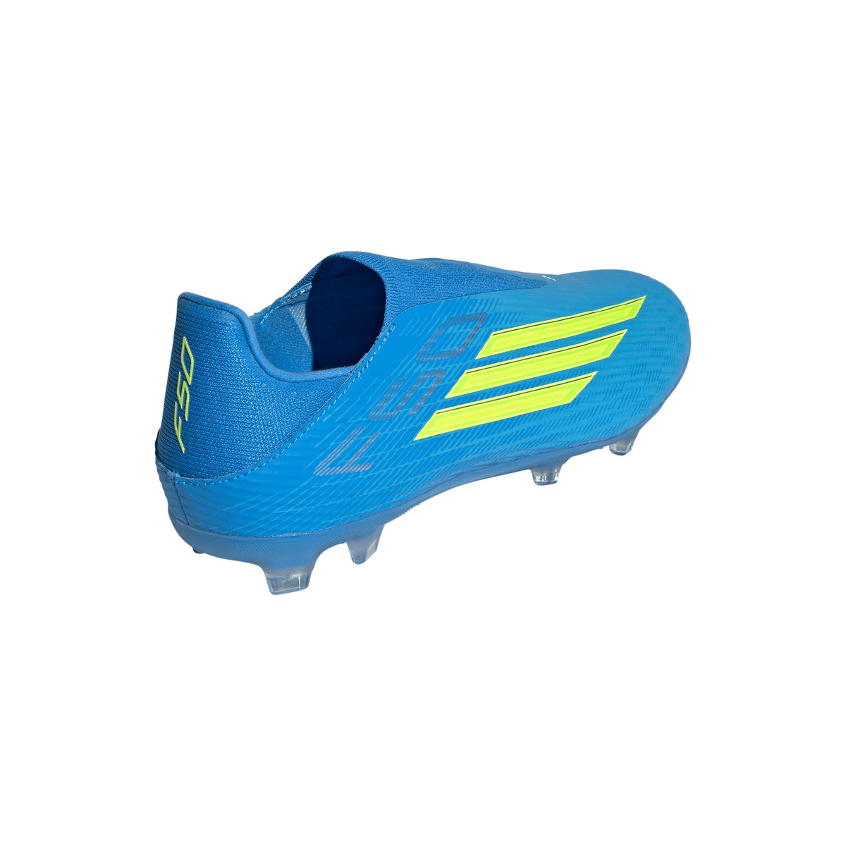 2026 New Arrival adidas F50 League Laceless FG/MG Firm Ground/Multi Ground Men's Soccer Cleats - Blue/Yellow/Aqua wholesalehk.shop