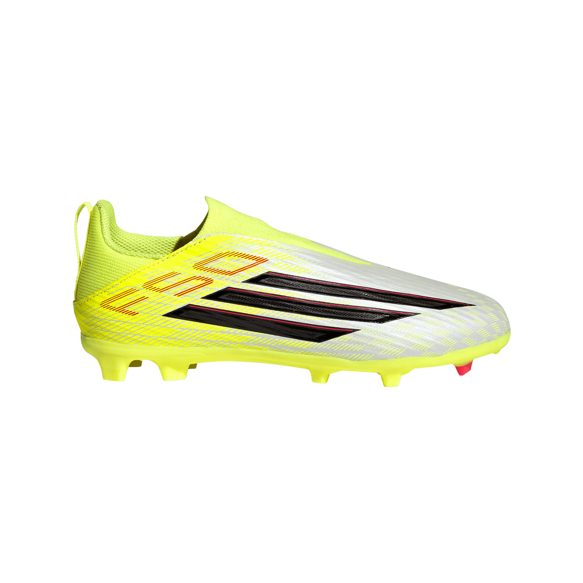 2026 New Arrival adidas F50 League Laceless FG/MG Firm Ground/Multi Ground Youth Soccer Cleats - Yellow/Black/Red wholesalehk.shop