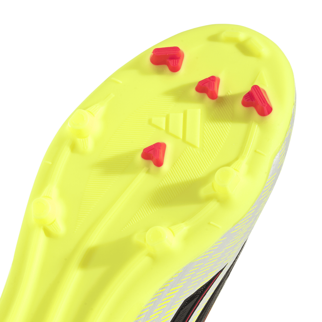 2026 New Arrival adidas F50 League Laceless FG/MG Firm Ground/Multi Ground Youth Soccer Cleats - Yellow/Black/Red wholesalehk.shop