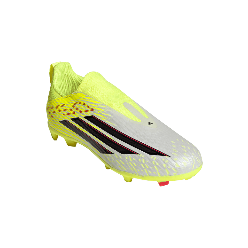 2026 New Arrival adidas F50 League Laceless FG/MG Firm Ground/Multi Ground Youth Soccer Cleats - Yellow/Black/Red wholesalehk.shop