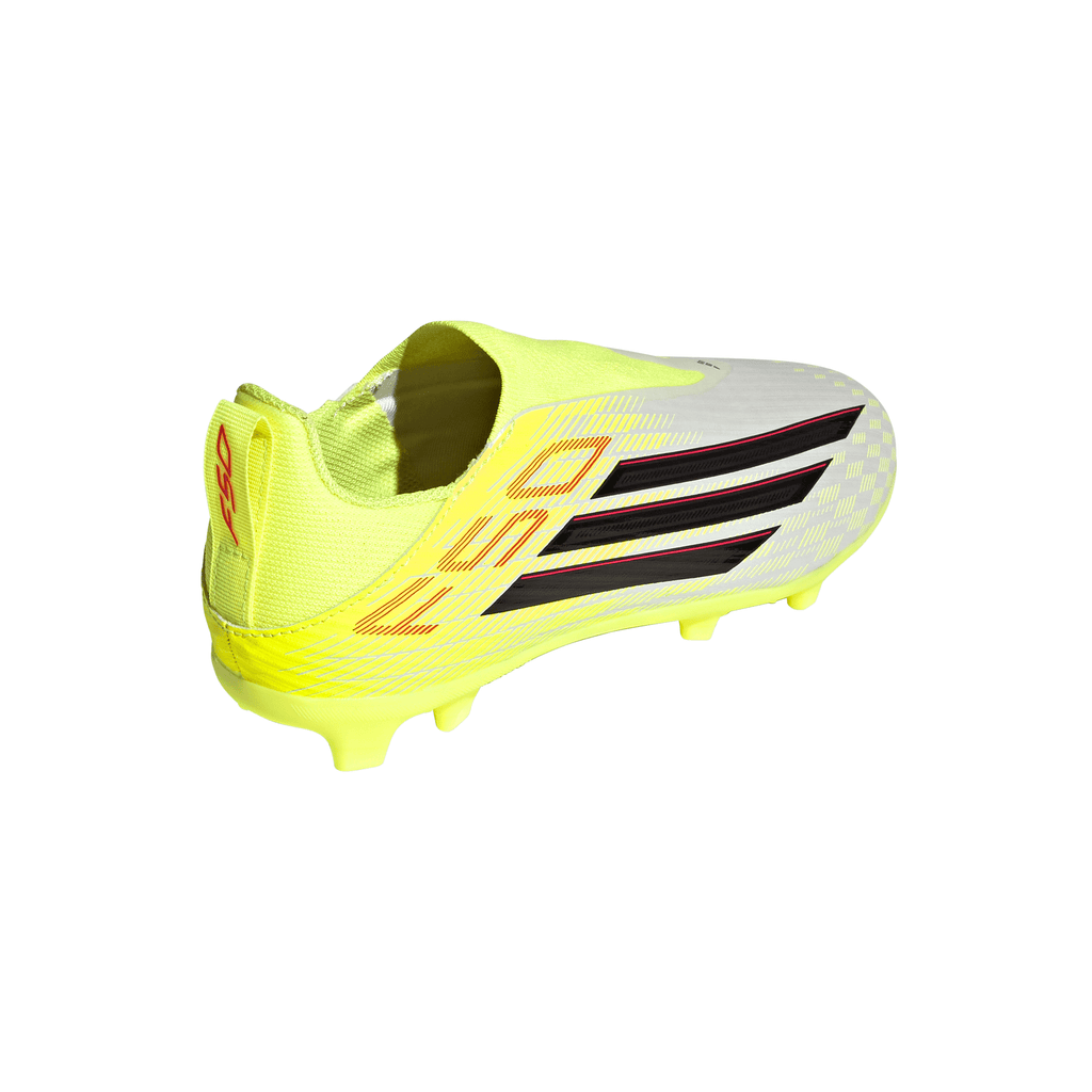 2026 New Arrival adidas F50 League Laceless FG/MG Firm Ground/Multi Ground Youth Soccer Cleats - Yellow/Black/Red wholesalehk.shop
