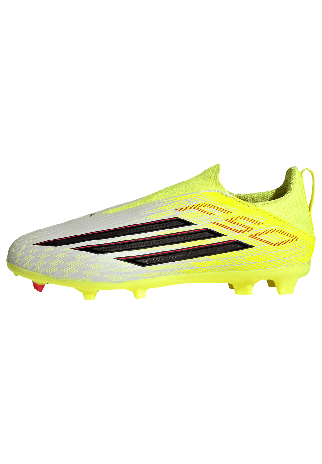 2026 New Arrival adidas F50 League Laceless FG/MG Firm Ground/Multi Ground Youth Soccer Cleats - Yellow/Black/Red wholesalehk.shop