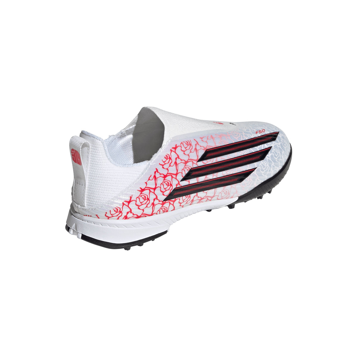 2026 New Arrival adidas F50 League Laceless TF Turf Youth Soccer Cleats - White/Black/Red wholesalehk.shop