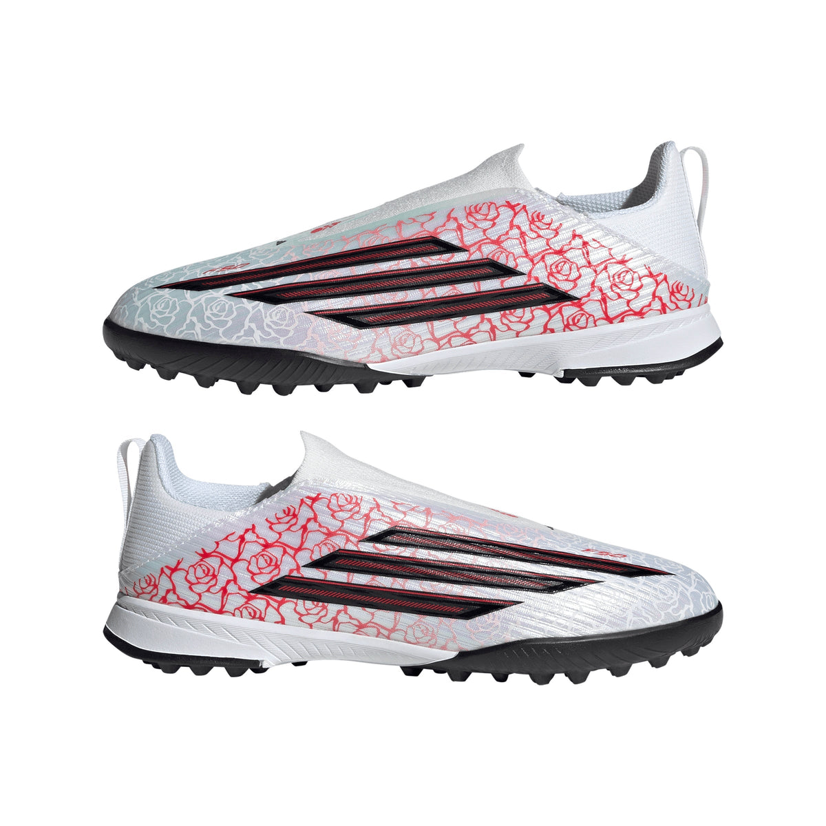 2026 New Arrival adidas F50 League Laceless TF Turf Youth Soccer Cleats - White/Black/Red wholesalehk.shop