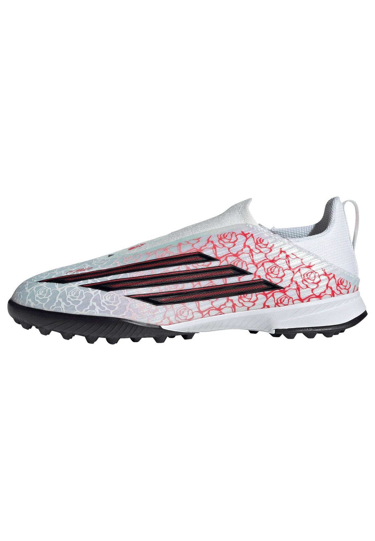 2026 New Arrival adidas F50 League Laceless TF Turf Youth Soccer Cleats - White/Black/Red wholesalehk.shop