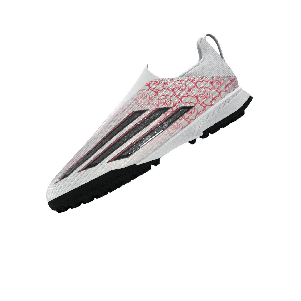2026 New Arrival adidas F50 League Laceless TF Turf Youth Soccer Cleats - White/Black/Red wholesalehk.shop