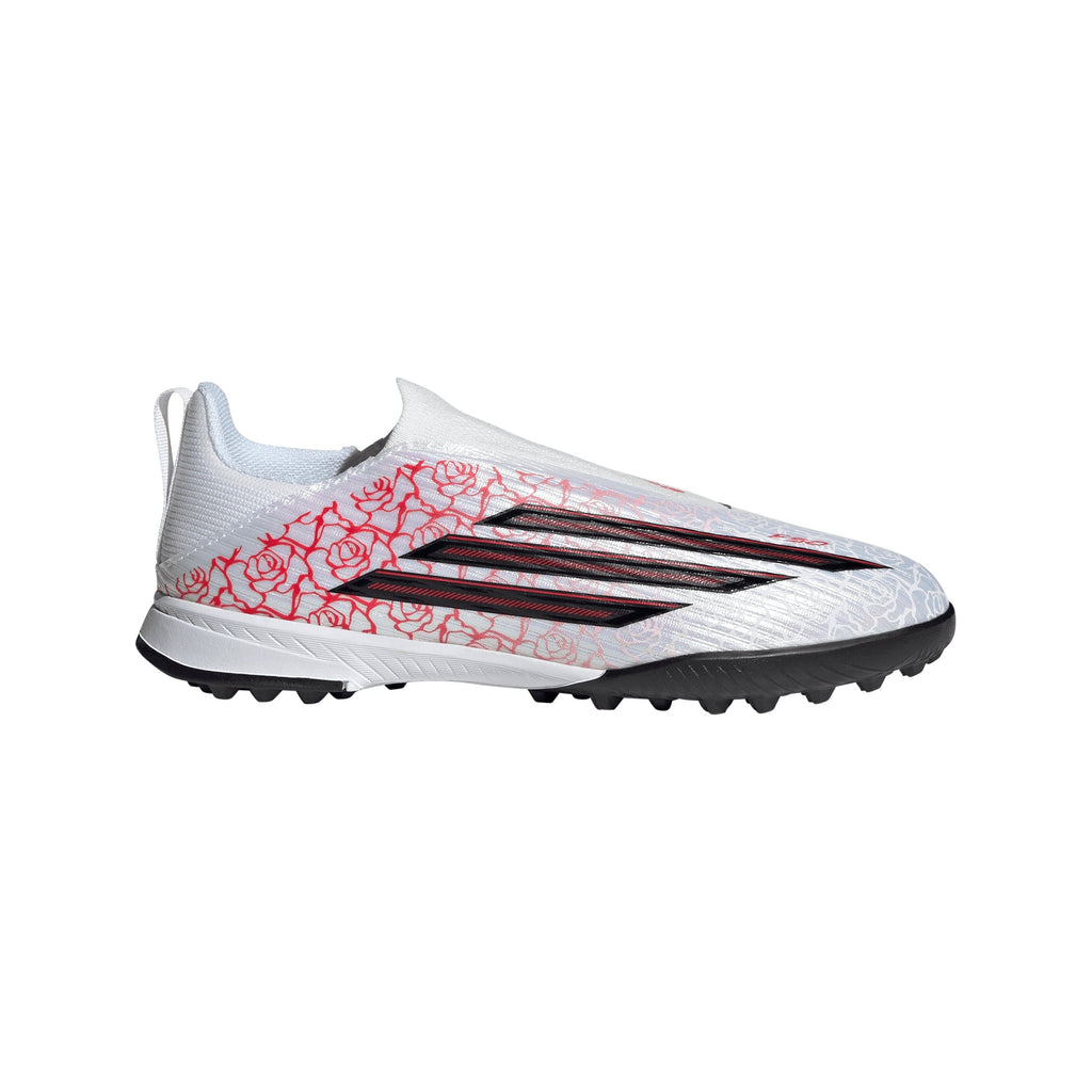 2026 New Arrival adidas F50 League Laceless TF Turf Youth Soccer Cleats - White/Black/Red wholesalehk.shop