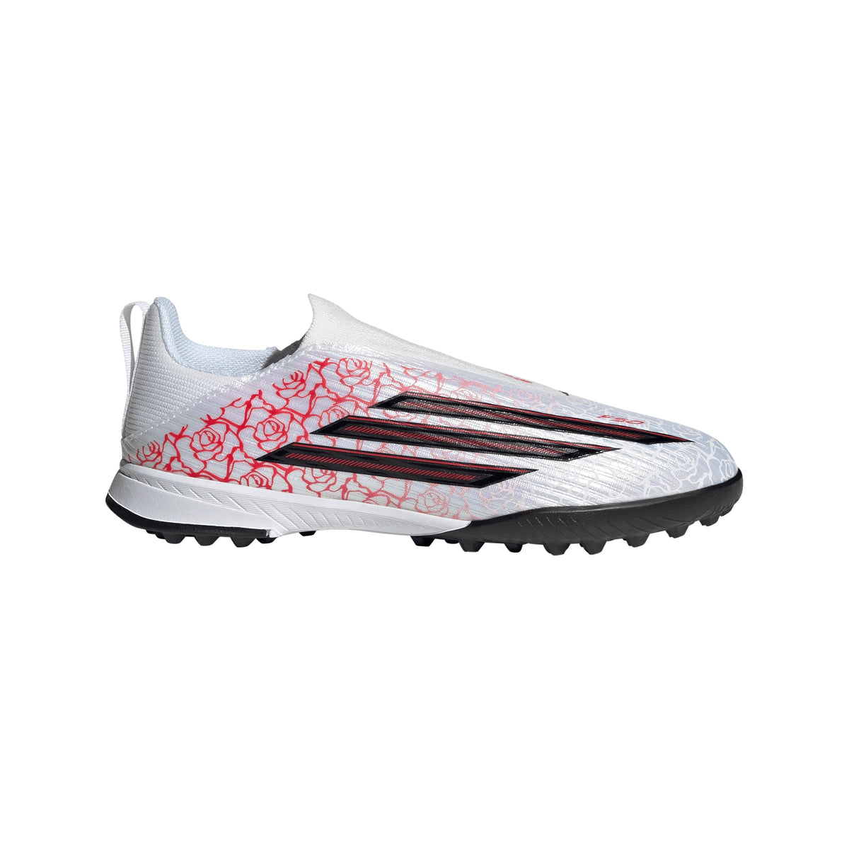 2026 New Arrival adidas F50 League Laceless TF Turf Youth Soccer Cleats - White/Black/Red wholesalehk.shop