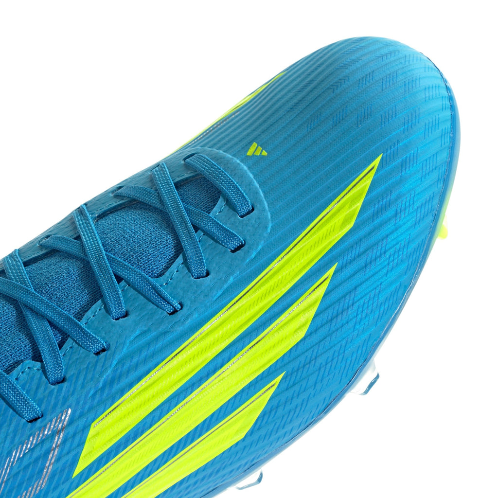2026 New Arrival adidas F50 League Mid Cut FG/MG Firm Ground/Multi Ground Men's Soccer Cleats - Blue/Yellow/Aqua wholesalehk.shop