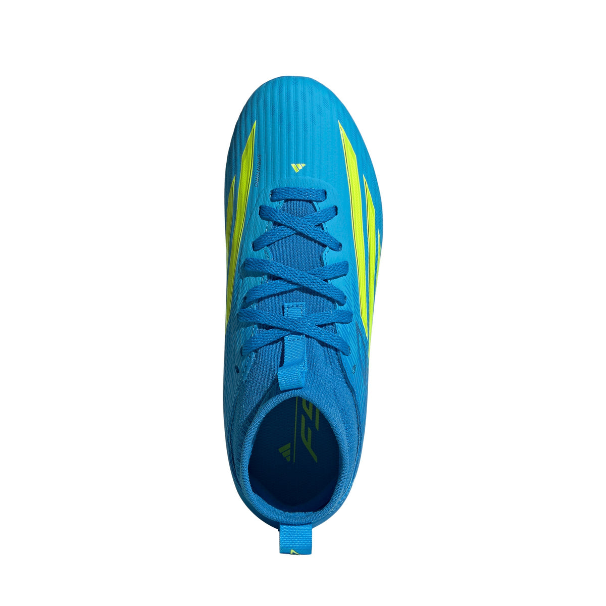 2026 New Arrival adidas F50 League Mid Cut FG/MG Firm Ground/Multi Ground Youth Soccer Cleats - Blue/Yellow/Aqua wholesalehk.shop