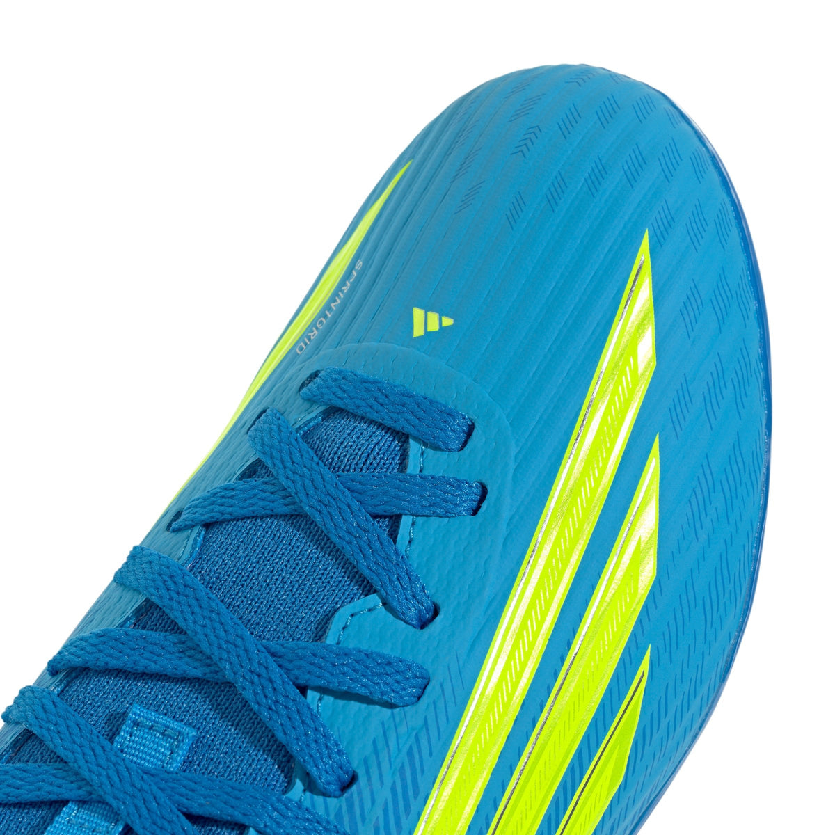 2026 New Arrival adidas F50 League Mid Cut FG/MG Firm Ground/Multi Ground Youth Soccer Cleats - Blue/Yellow/Aqua wholesalehk.shop