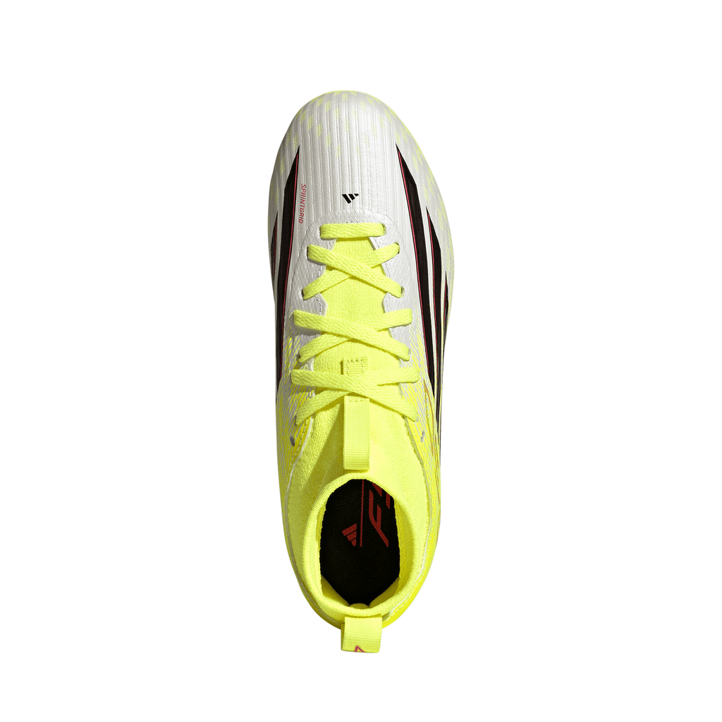 2026 New Arrival adidas F50 League Mid Cut FG/MG Firm Ground/Multi Ground Youth Soccer Cleats - Yellow/Black wholesalehk.shop