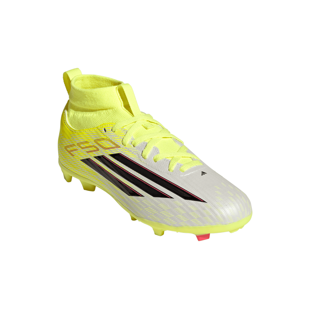 2026 New Arrival adidas F50 League Mid Cut FG/MG Firm Ground/Multi Ground Youth Soccer Cleats - Yellow/Black wholesalehk.shop