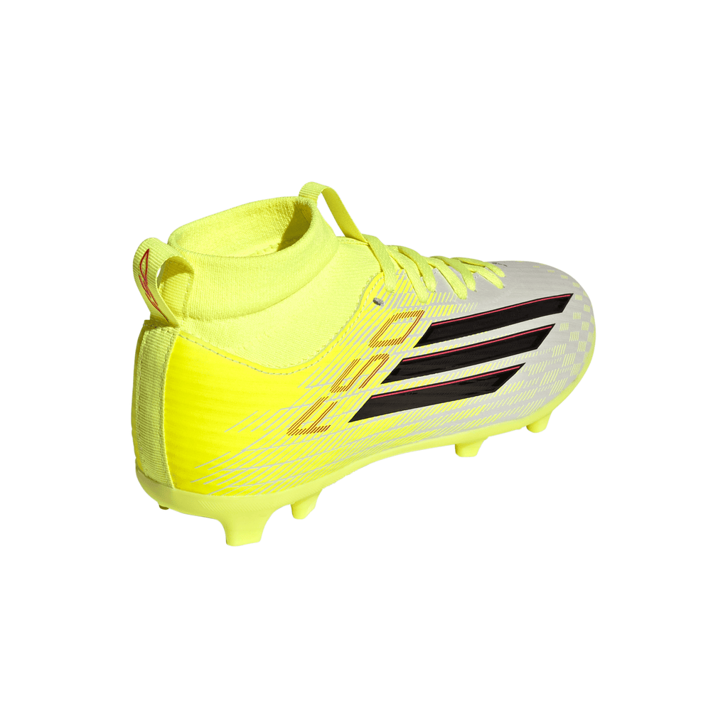2026 New Arrival adidas F50 League Mid Cut FG/MG Firm Ground/Multi Ground Youth Soccer Cleats - Yellow/Black wholesalehk.shop