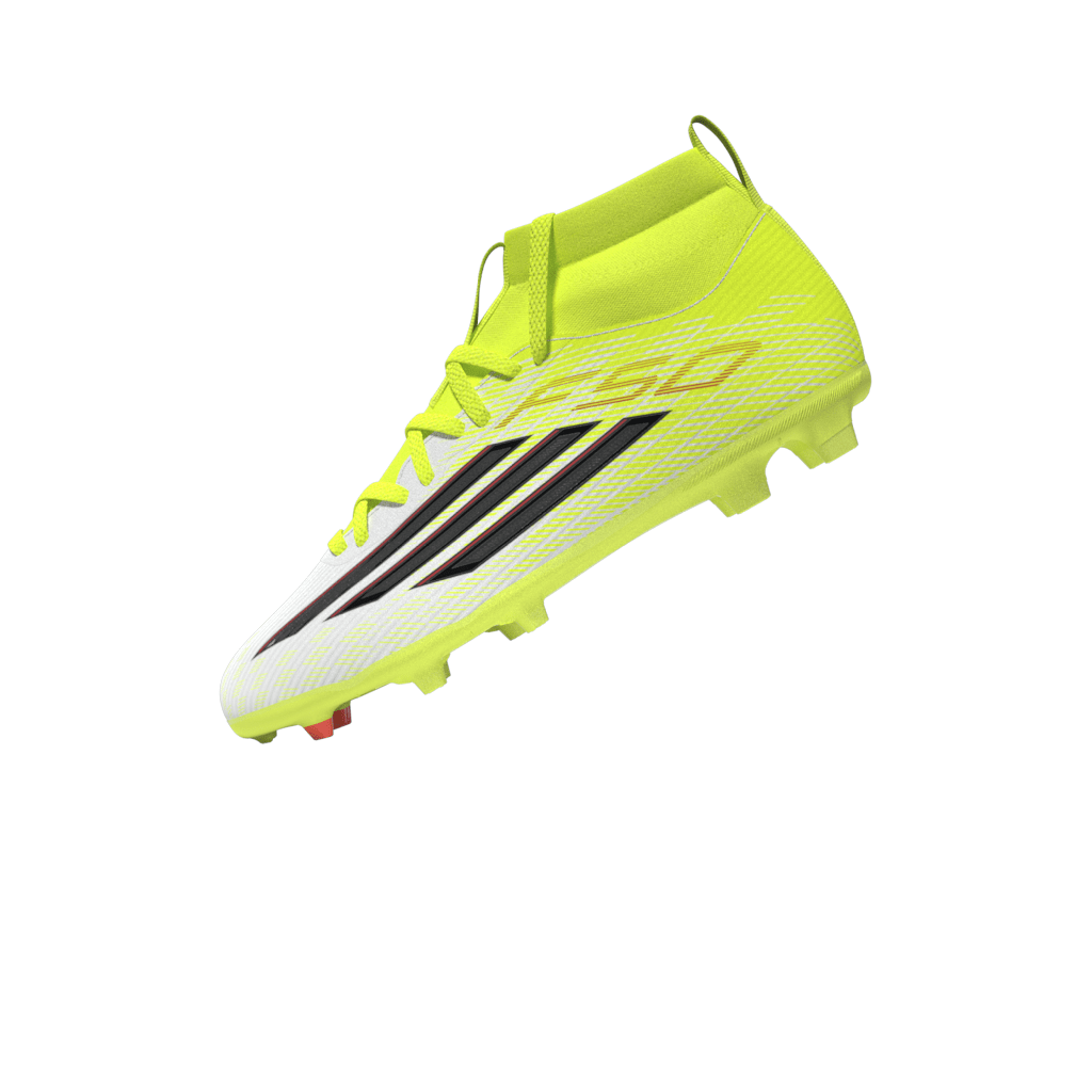 2026 New Arrival adidas F50 League Mid Cut FG/MG Firm Ground/Multi Ground Youth Soccer Cleats - Yellow/Black wholesalehk.shop