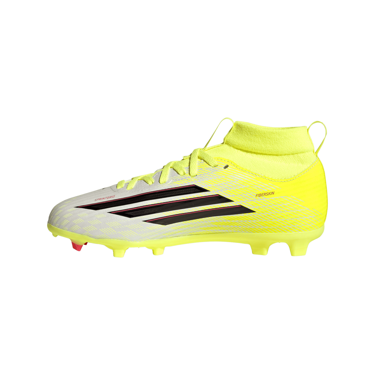 2026 New Arrival adidas F50 League Mid Cut FG/MG Firm Ground/Multi Ground Youth Soccer Cleats - Yellow/Black wholesalehk.shop