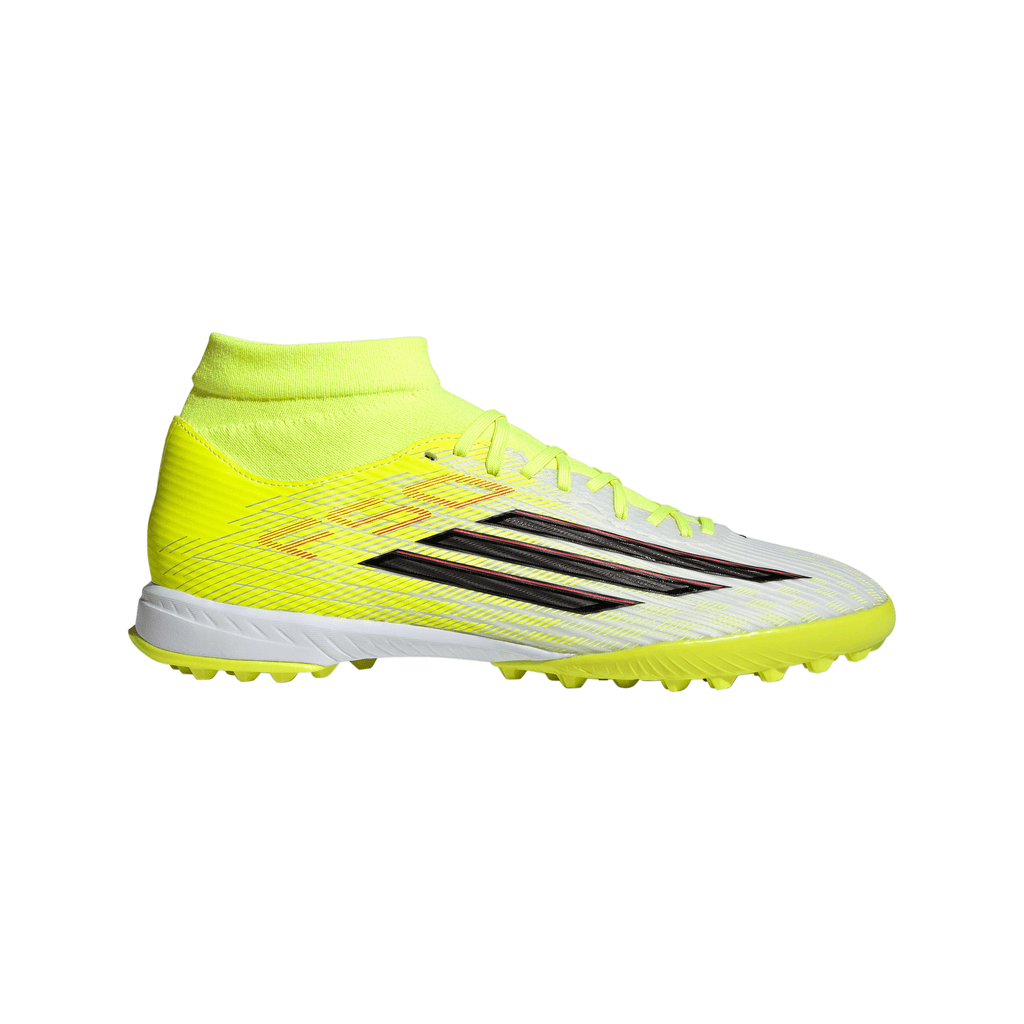 2026 New Arrival adidas F50 League Mid Cut TF Turf Men's Soccer Cleats - Yellow/Black/Red wholesalehk.shop