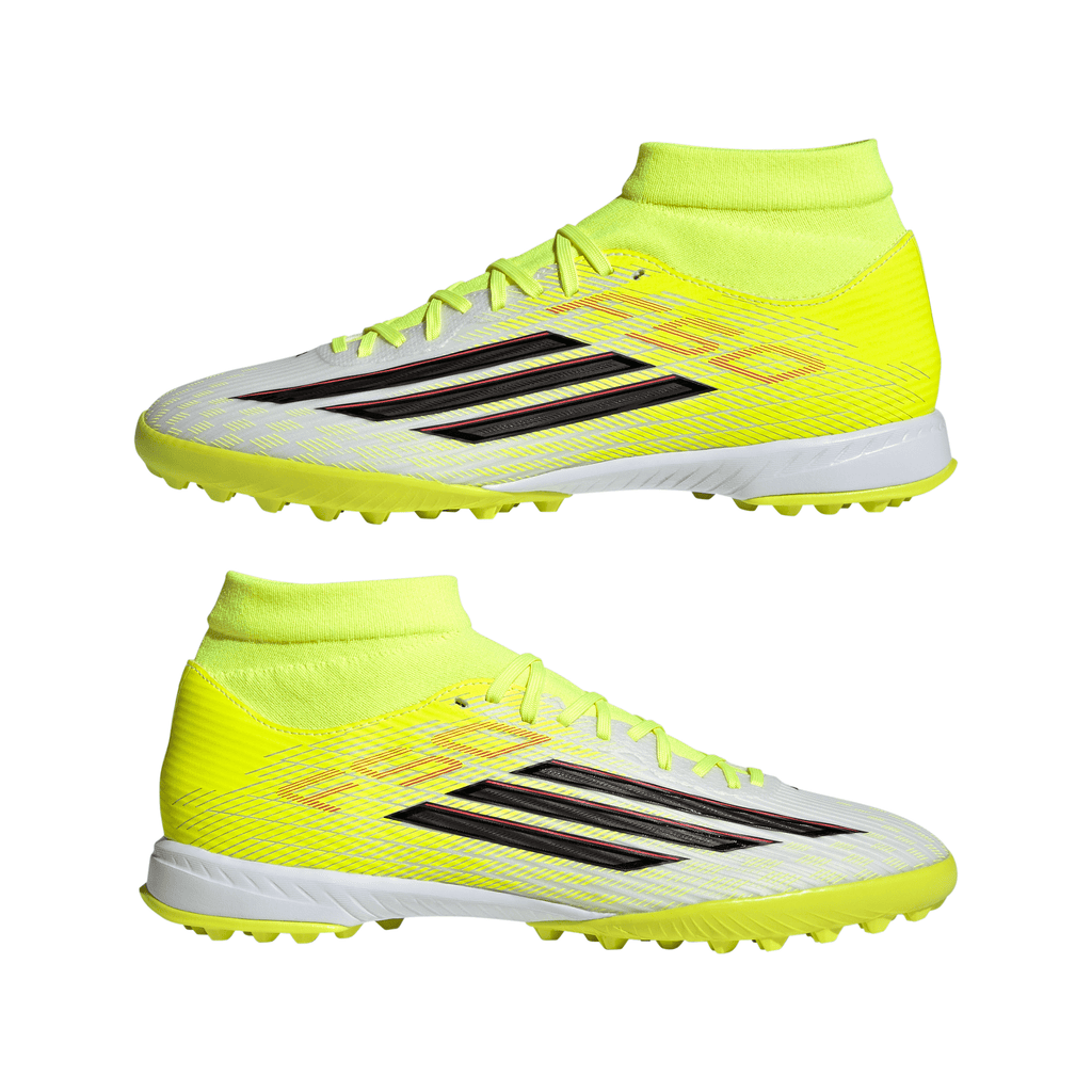 2026 New Arrival adidas F50 League Mid Cut TF Turf Men's Soccer Cleats - Yellow/Black/Red wholesalehk.shop