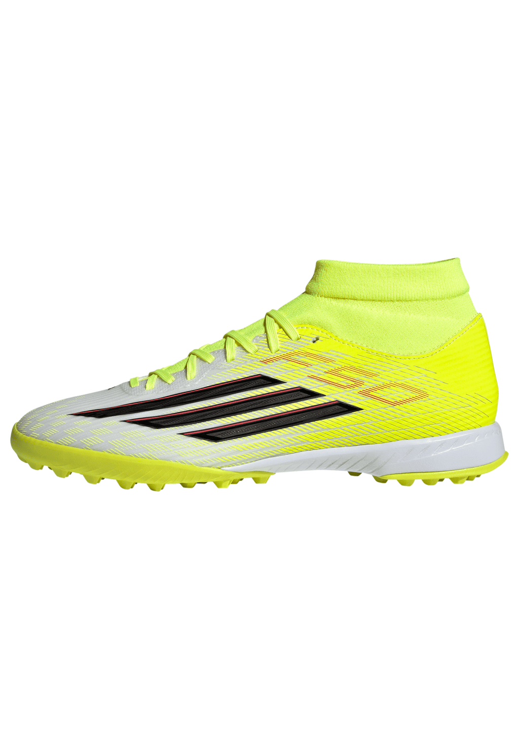2026 New Arrival adidas F50 League Mid Cut TF Turf Men's Soccer Cleats - Yellow/Black/Red wholesalehk.shop