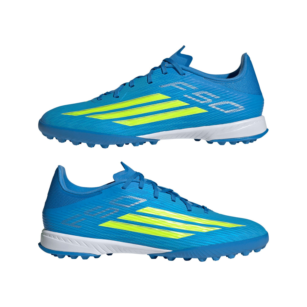2026 New Arrival adidas F50 League TF Turf Men's Soccer Cleats - Blue/Yellow/Aqua wholesalehk.shop