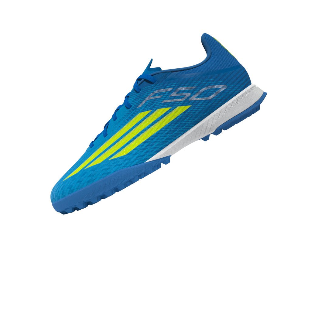 2026 New Arrival adidas F50 League TF Turf Men's Soccer Cleats - Blue/Yellow/Aqua wholesalehk.shop