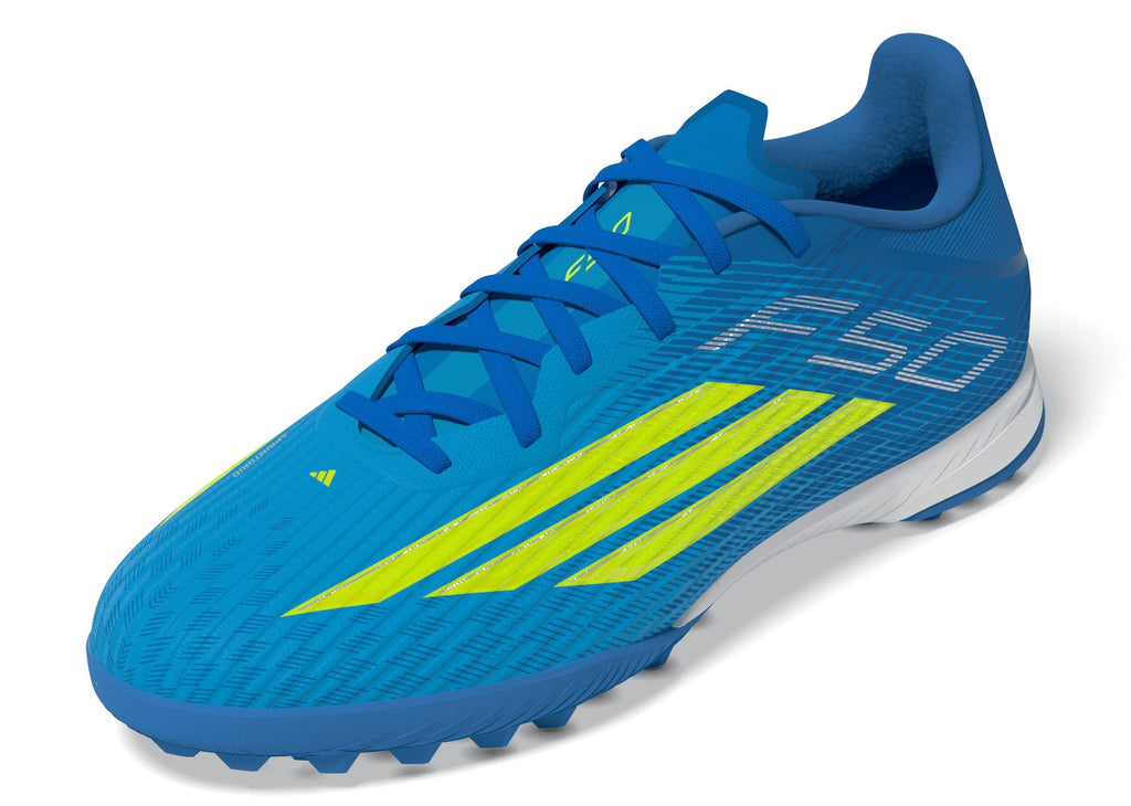 2026 New Arrival adidas F50 League TF Turf Men's Soccer Cleats - Blue/Yellow/Aqua wholesalehk.shop