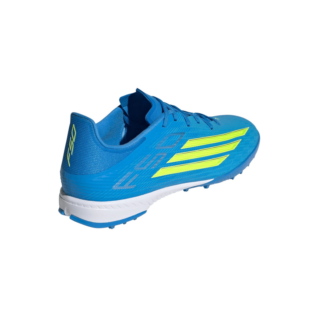 2026 New Arrival adidas F50 League TF Turf Men's Soccer Cleats - Blue/Yellow/Aqua wholesalehk.shop