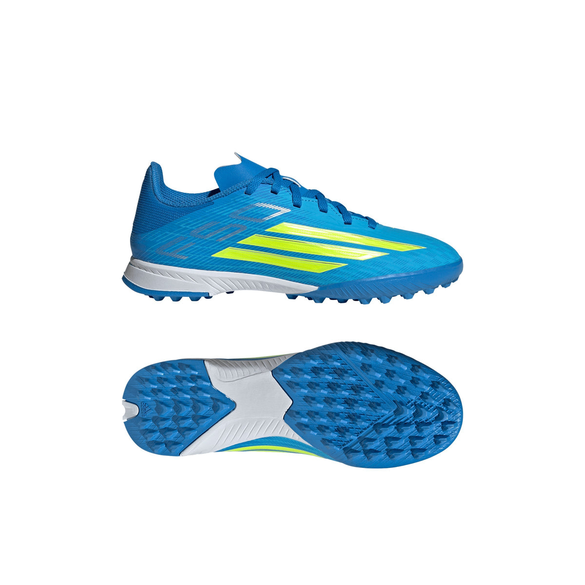 2026 New Arrival adidas F50 League TF Turf Youth Soccer Cleats - Blue/Yellow/Aqua wholesalehk.shop