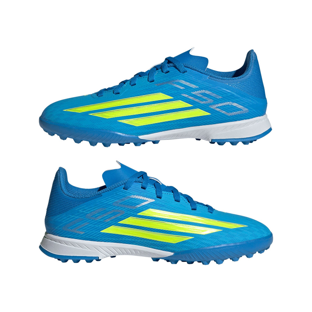 2026 New Arrival adidas F50 League TF Turf Youth Soccer Cleats - Blue/Yellow/Aqua wholesalehk.shop