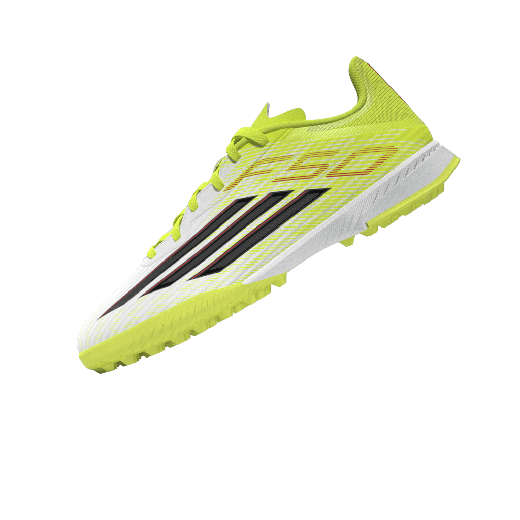 2026 New Arrival adidas F50 League TF Turf Youth Soccer Cleats - Yellow/Black/Red wholesalehk.shop